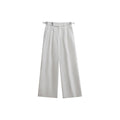 Premium Linen High Waist Wide Leg Pants, Timeless Quiet Luxury Adjustable Waist Trousers, Breathable Summer Pants for Women