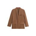 Effortless Old Money 100% Linen Open Front Blazer | Breathable Casual Suit Jacket for Women