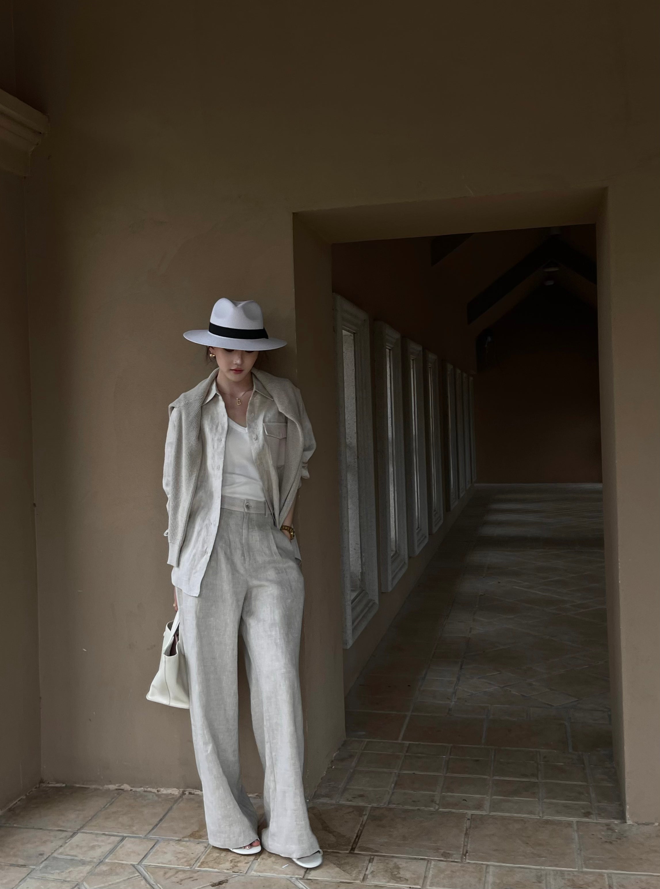 Premium Linen High Waist Wide Leg Pants, Timeless Quiet Luxury Flowy Trousers, Breathable Summer Pants for Women