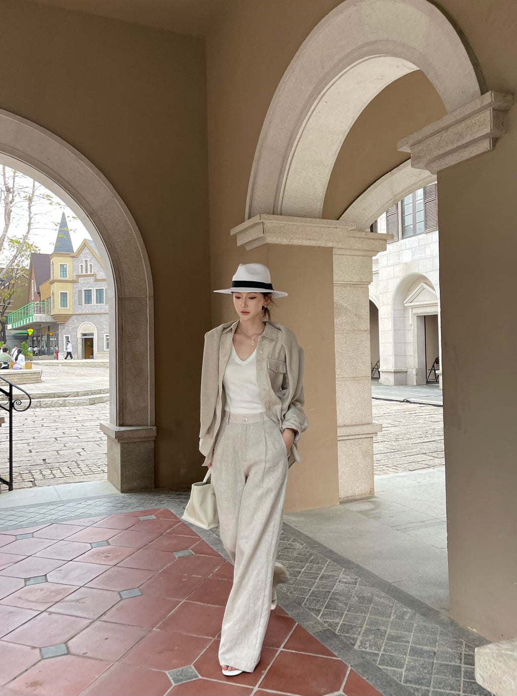 Premium Linen High Waist Wide Leg Pants, Timeless Quiet Luxury Flowy Trousers, Breathable Summer Pants for Women