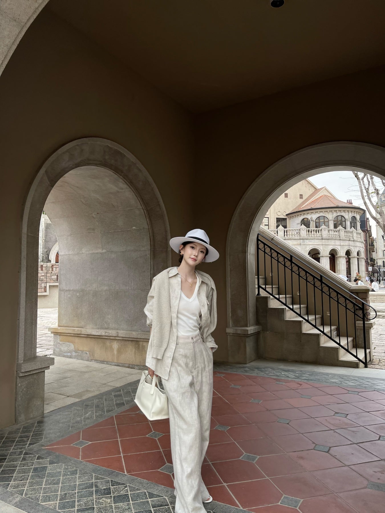 100% Linen Button Down Shirt for Women, Old Money High Waist Linen Blouse with Pocket, Breathable Summer Casual Shirt