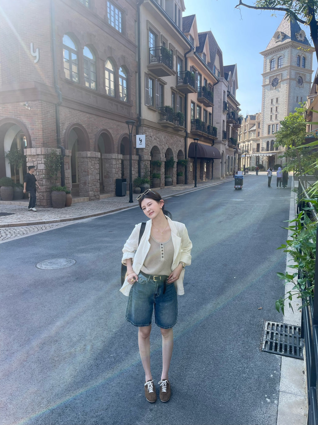 100% Cotton Waffle Blazer for Women | Old Money Style Oversized Casual Blazer
