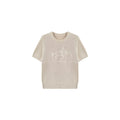 Quiet Luxury Equestrian Knit Top | Linen Cotton Blend Short Sleeve | Old Money Embroidery Sweater