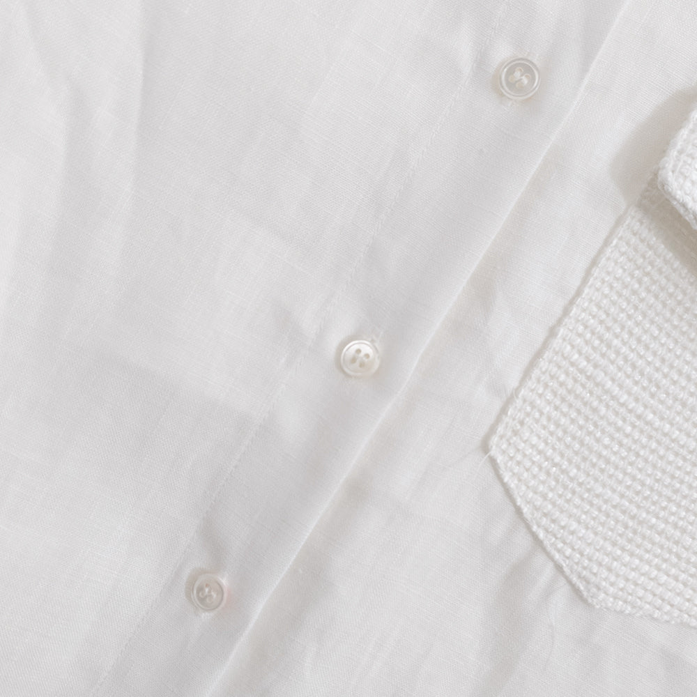 100% Linen Button Down Shirt for Women, Old Money High Waist Linen Blouse with Pocket, Breathable Summer Casual Shirt