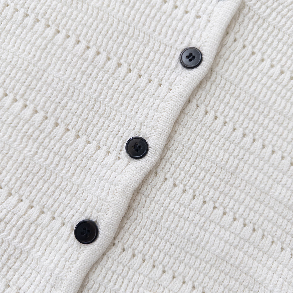 Luxury Wool Blend Knit Vest | Vintage V-Neck Sleeveless Cardigan for Women | Sanjun